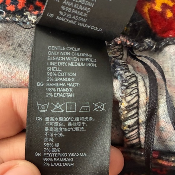 H&M Coachella Womens Patterned Velvet Mini Skirt Boho Festival Bohemian 6 - Picture 14 of 15